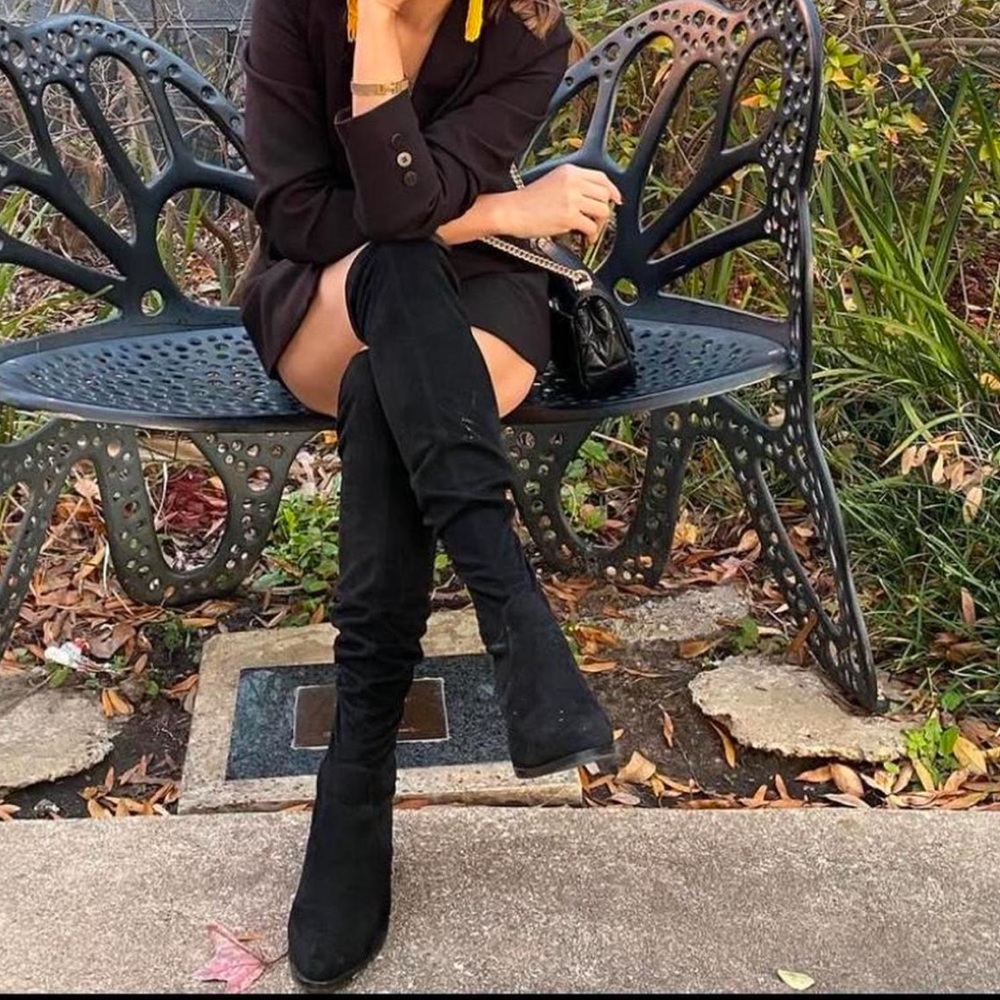 Black Over-the-Knee Women's Boots